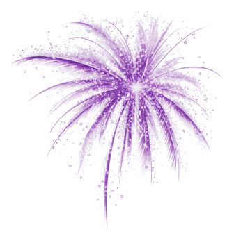 Purple fireworks for celebrations png