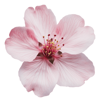 Blooming cherry blossom reveals beauty png