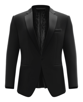 Elegant black tuxedo suitable for formal events png