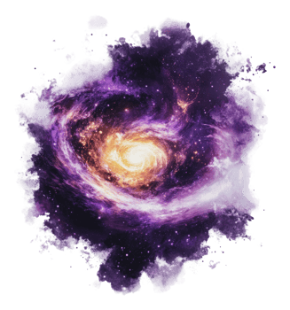 Explore the beauty of a cosmic galaxy swirl png