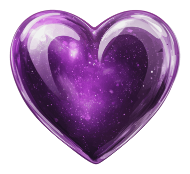 Colorful heart shape with cosmic design png