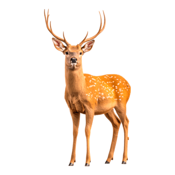 Graceful Deer Standing in Natural Habitat png