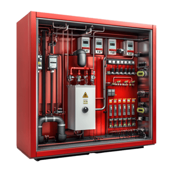 Fireproof System on transparent background png