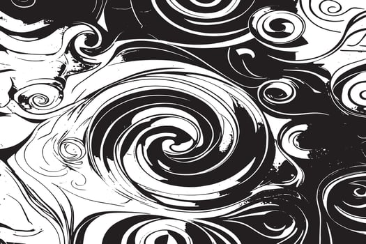 Black Monochrome Abstract Patterns for Stylish Overlay Designs vector