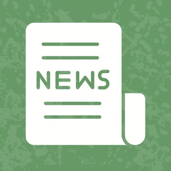 Newspaper Front Page Icon Design vector