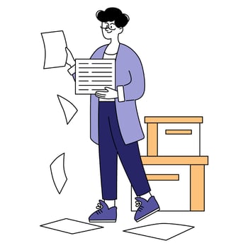Businessman. Flat Illustration vector