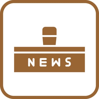 News Studio Icon Design vector