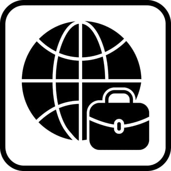International Job Icon Design vector
