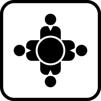 Work Culture Icon Design vector
