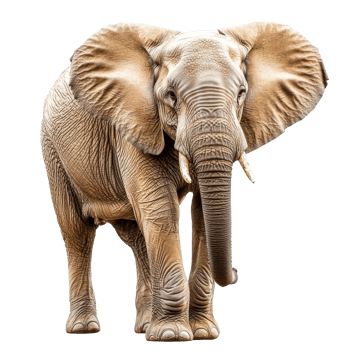 Elephant walking gracefully in natural habitat png