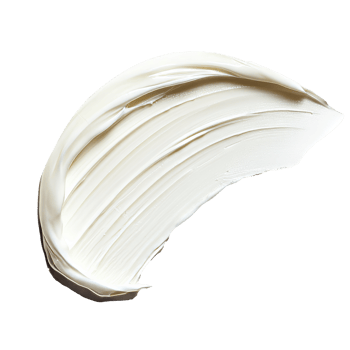 Creamy white substance spread on a surface png