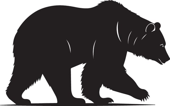 Bears Silhouette Patterns How to Create Iconic Wildlife Art vector