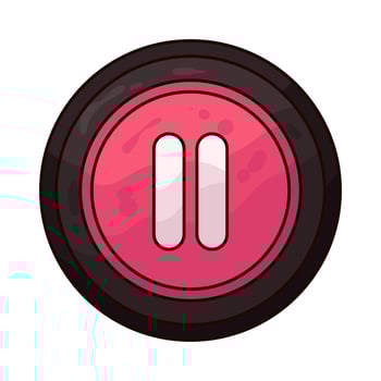 Illustration of pause button vector