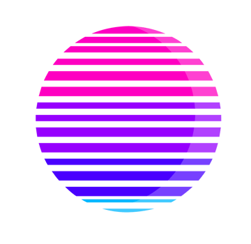 Circular shape with stripe illustration png