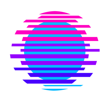 Abstract geometric circular png