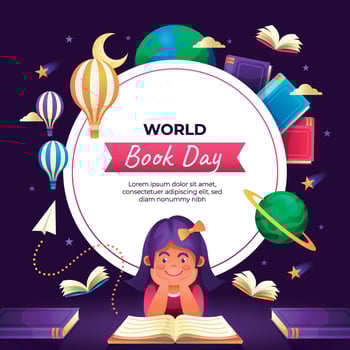 Celebrating World Book Day with Imagination vector