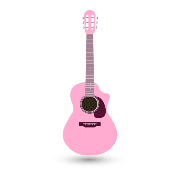 A sweet guitars on isolated background. png