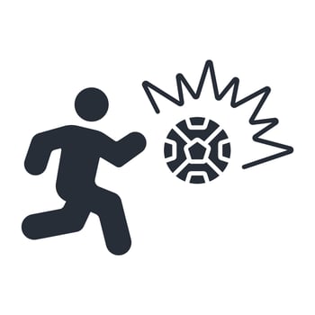 goal icon. .Editable stroke.linear style sign for use web design,logo.Symbol illustration. vector