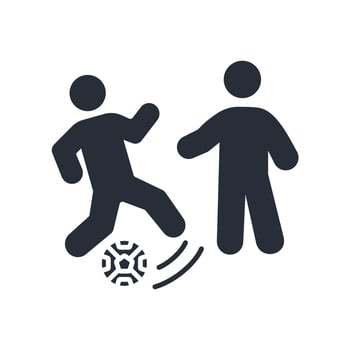 player icon. .Editable stroke.linear style sign for use web design,logo.Symbol illustration. vector
