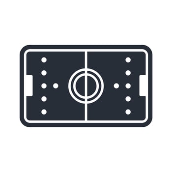 Soccer Field icon. .Editable stroke.linear style sign for use web design,logo.Symbol illustration. vector