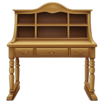 American Traditional Standing desk Furniture piece, Furniture illustration png