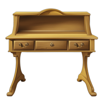 American Traditional Standing desk Furniture piece, Interior Furniture styling png