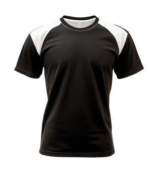 Stylish black and white athletic t shirt design png