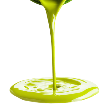 Bright green paint pouring into a puddle png
