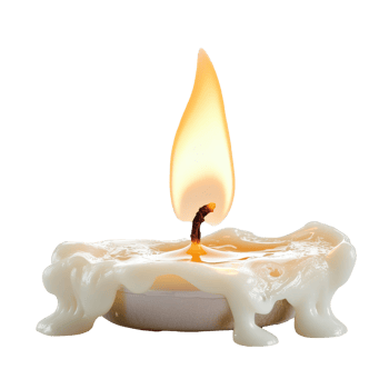 Candle flame warms a dark room png