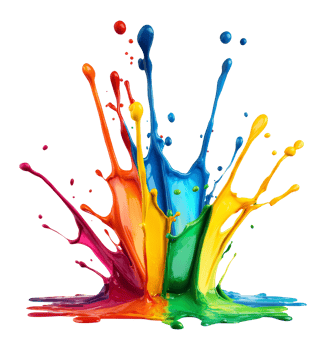 Vibrant design from a paint splash png