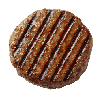 Grilled burger patty ready for assembly png