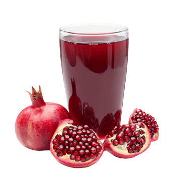 Refreshing pomegranate juice with fresh fruit png