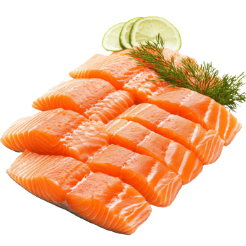 Salmon fillets with lime and herbs png