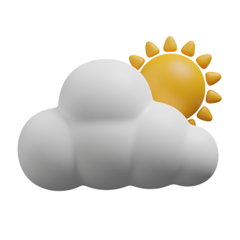 3d render cloudy day illustration png