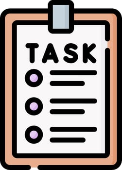 Task list clipart vector
