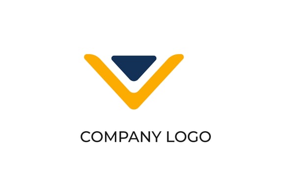 Modern V Elegant and creative Logo for your Business vector