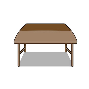 The Illustration of Relax Table vector
