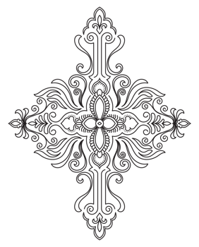 Tattoo line design art Carpet graphic element png