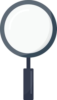 Magnifying glass flat icon vector