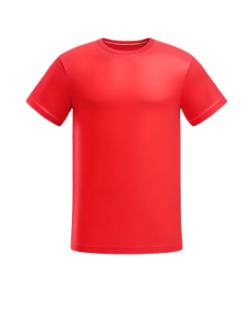 red plain t shirt png