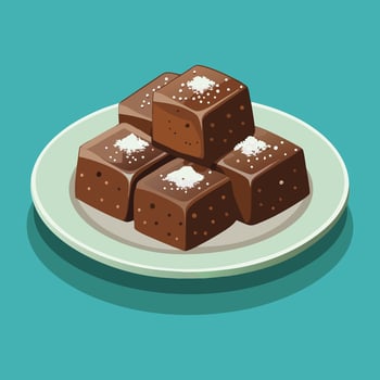 Delicious homemade small fruit cakes,raisin cakes,top view vector