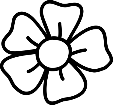 Retro Flower daisy doodle png