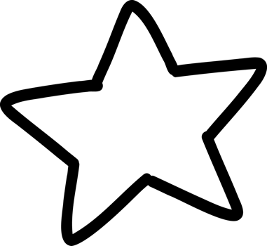 star doodle coloring image outline png