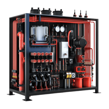 Fireproof System on transparent background png