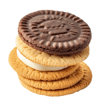 Chocolate Milk Cookies on transparent background png