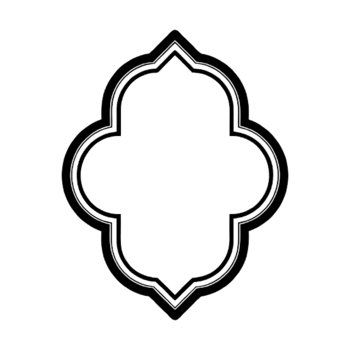Stylish Islamic Black Frame png