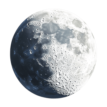 The moon is shown in this image png