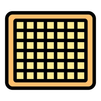 Delicious waffle representing breakfast, food, and culinary delights vector