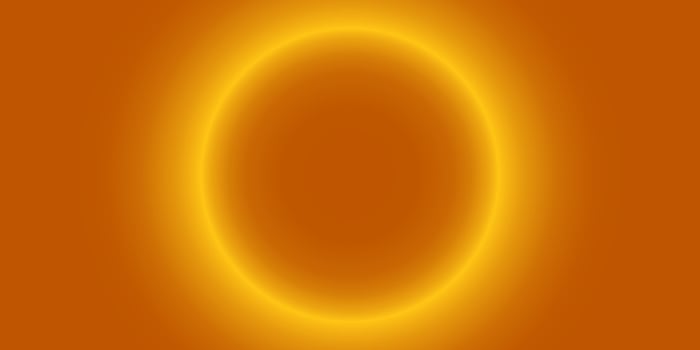Gradient Circle Sun Illustration with Warm Tones vector
