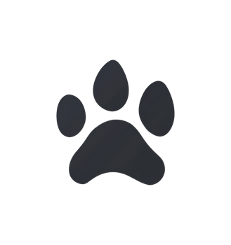 Paw print symbol showing animal presence in nature png
